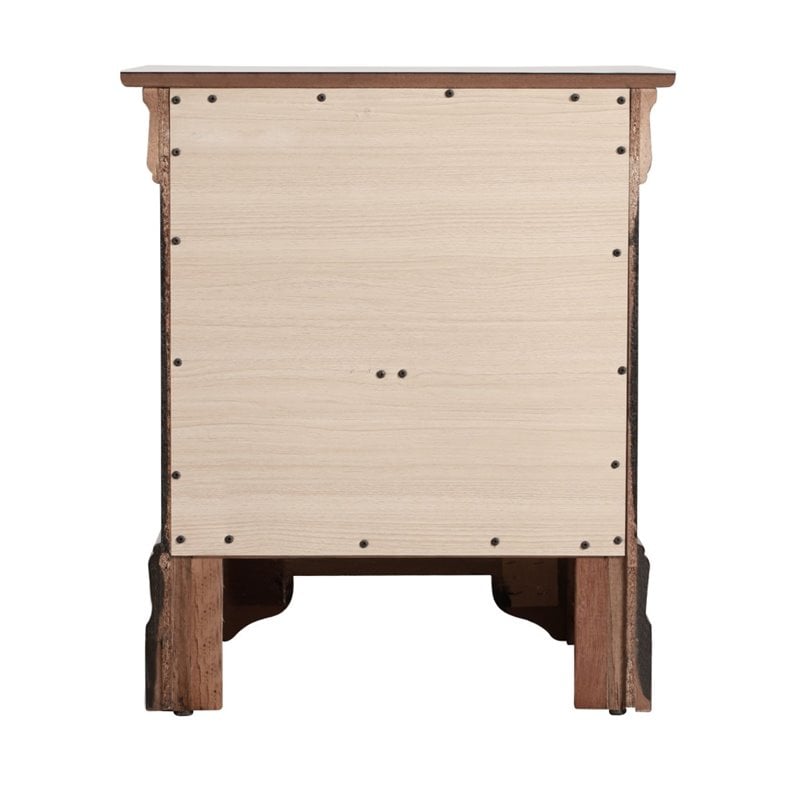 Glory Furniture Louis Phillipe 2 Drawer Nightstand in Cappuccino