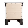 Glory Furniture Louis Phillipe 2 Drawer Nightstand in Black
