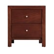 Glory Furniture Burlington 2 Drawer Nightstand in Cherry