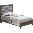 Glory Furniture Burlington Twin Panel Bed in Gray