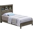 Glory Furniture Burlington Twin Panel Bed in Gray