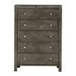 Glory Furniture Burlington 5-Drawers Bedroom Chest in Gray