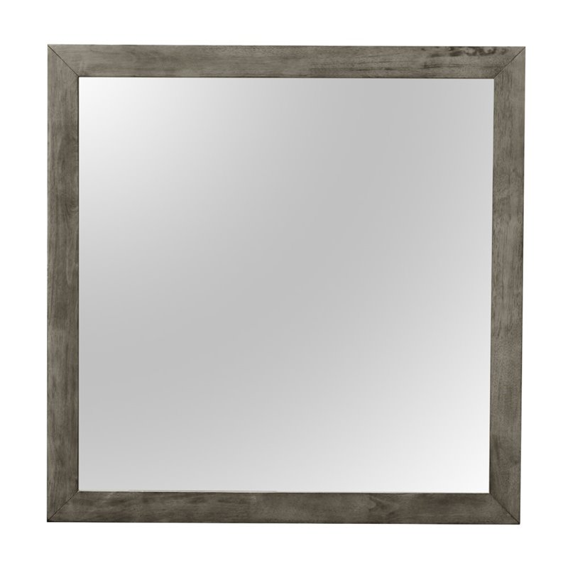 Glory Furniture Burlington Mirror in Gray