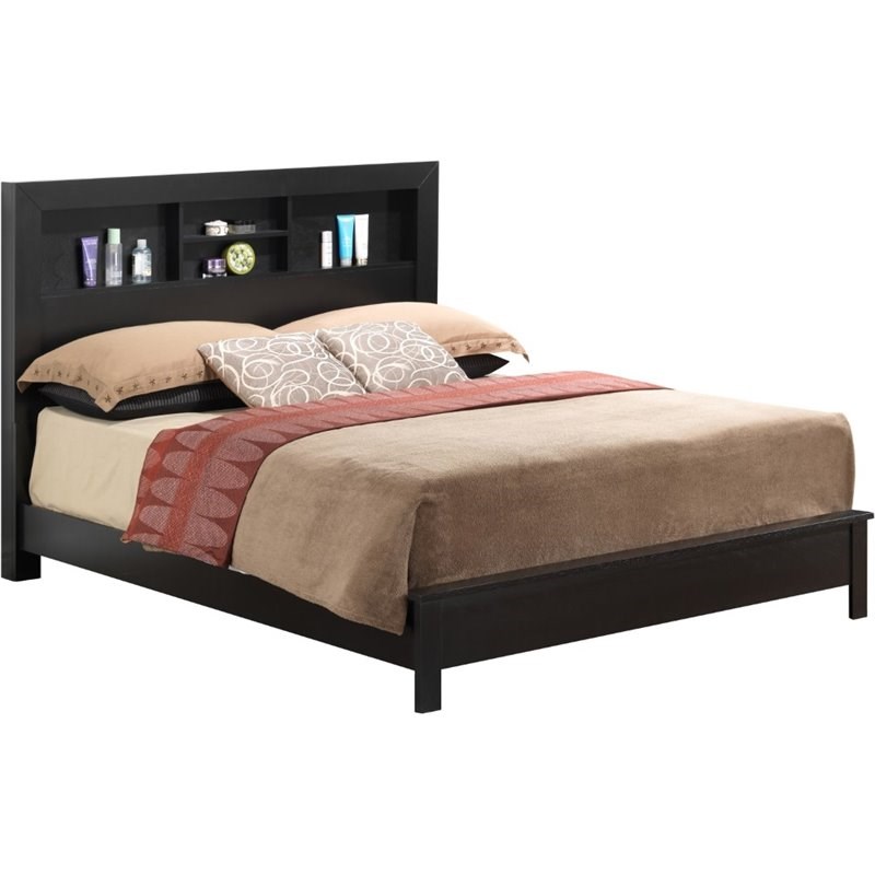 Glory Furniture Burlington Queen Panel Bed in Black