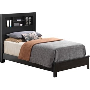 Glory Furniture Burlington Twin Panel Bed in Black