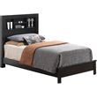 Glory Furniture Burlington Twin Panel Bed in Black
