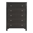 Glory Furniture Burlington 5-Drawers Bedroom Chest in Black