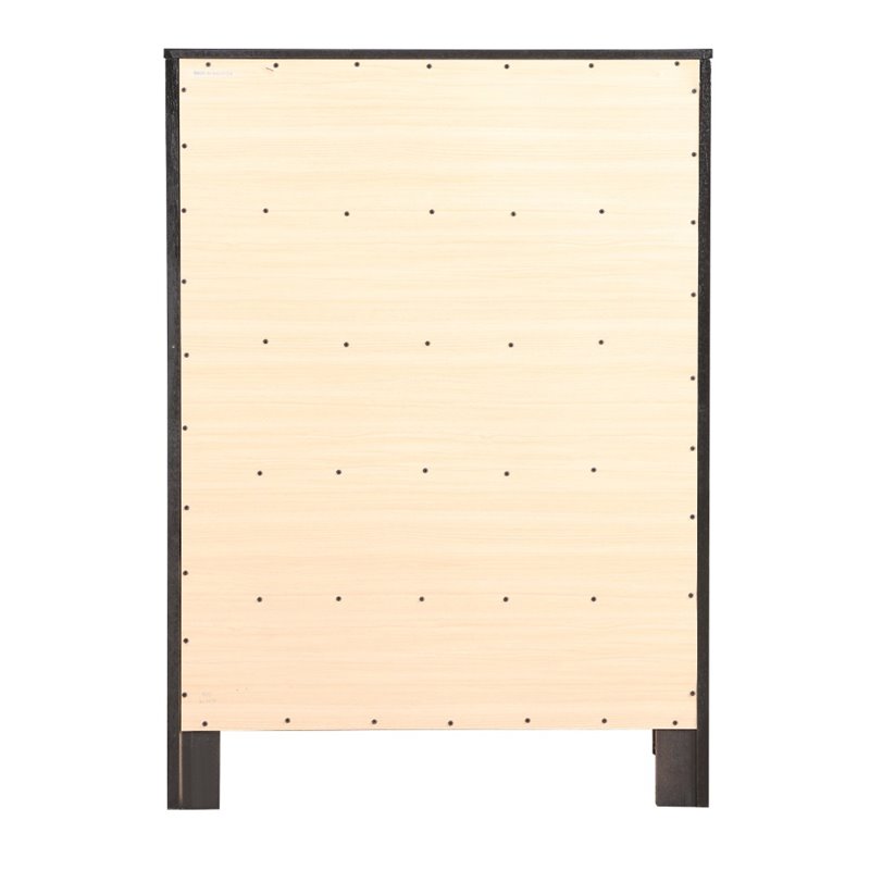 Glory Furniture Burlington 5-Drawers Bedroom Chest in Black