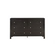 Glory Furniture Burlington 6-Drawers Bedroom Dresser in Black
