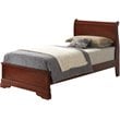 Glory Furniture Louis Phillipe Twin Panel Bed in Cherry