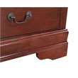Glory Furniture Louis Phillipe TV Stand in Cherry
