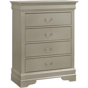 glory furniture louis phillipe 4 drawer chest