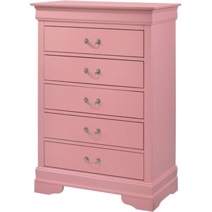 glory furniture louis phillipe 5 drawer chest c