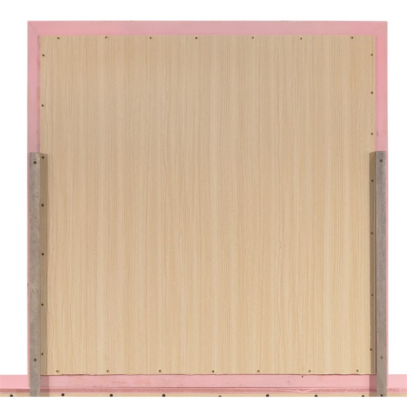 Glory Furniture Louis Phillipe Mirror in Pink