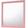 Glory Furniture Louis Phillipe Mirror in Pink