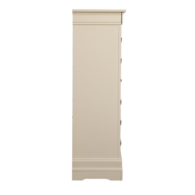 Glory Furniture Louis Phillipe 7-Drawers Bedroom Lingerie Chest in Beige