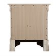 Glory Furniture Louis Phillipe 2 Drawer Nightstand in Beige