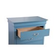 Glory Furniture Louis Phillipe 5-Drawers Bedroom Chest in Teal