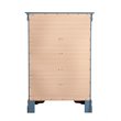 Glory Furniture Louis Phillipe 5-Drawers Bedroom Chest in Teal