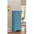Glory Furniture Louis Phillipe 7-Drawers Bedroom Lingerie Chest in Teal