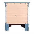 Glory Furniture Louis Phillipe 2 Drawer Nightstand in Teal