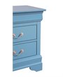 Glory Furniture Louis Phillipe 2 Drawer Nightstand in Teal
