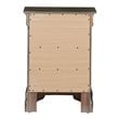Glory Furniture Louis Phillipe 3 Drawer Nightstand in Gray