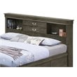 Glory Furniture Louis Phillipe King Storage Bed in Gray