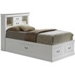 Glory Furniture Louis Phillipe Twin Storage Bed in White
