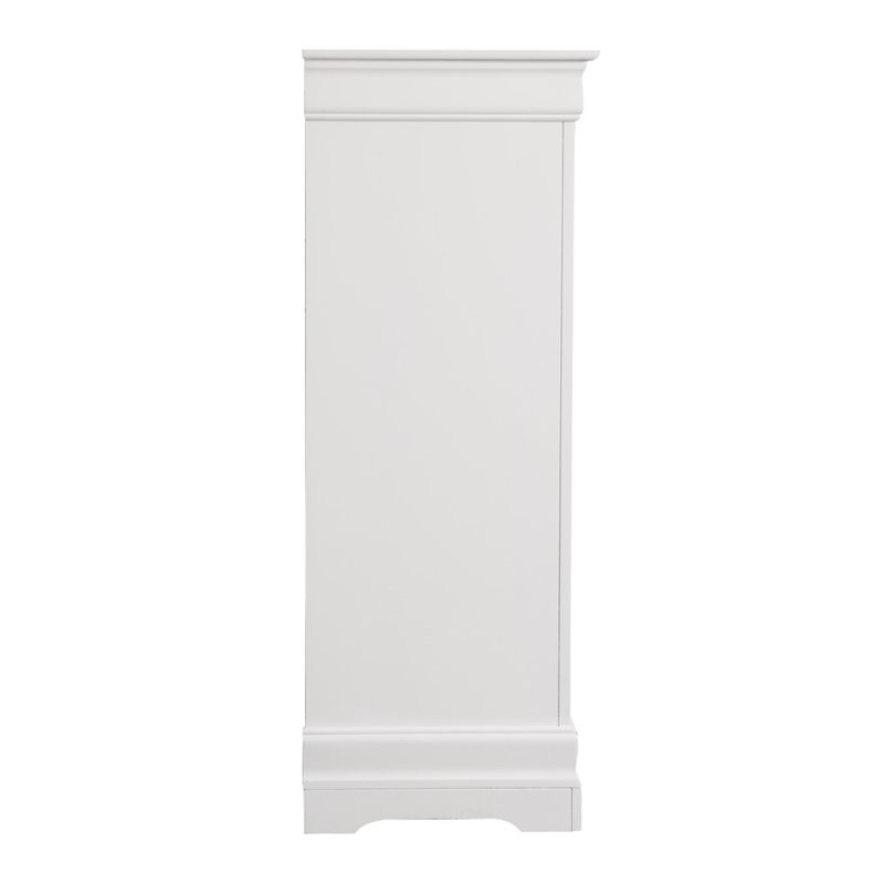 Glory Furniture Louis Phillipe 5-Drawers Bedroom Chest in White