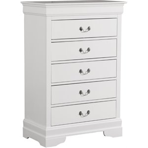 glory furniture louis phillipe 5 drawer chest c