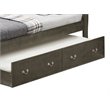Glory Furniture Louis Phillipe Twin Trundle Bed in Gray