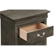 Glory Furniture Louis Phillipe 7-Drawers Bedroom Lingerie Chest in Gray