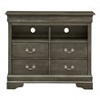 Glory Furniture Louis Phillipe TV Stand in Gray