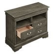 Glory Furniture Louis Phillipe TV Stand in Gray