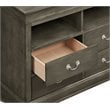 Glory Furniture Louis Phillipe TV Stand in Gray