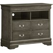Glory Furniture Louis Phillipe TV Stand in Gray
