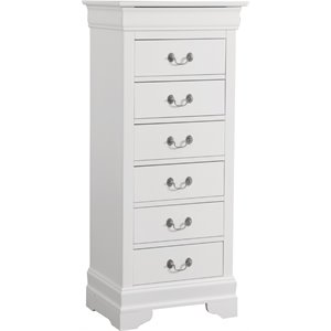 glory furniture louis phillipe 7 drawer lingerie chest