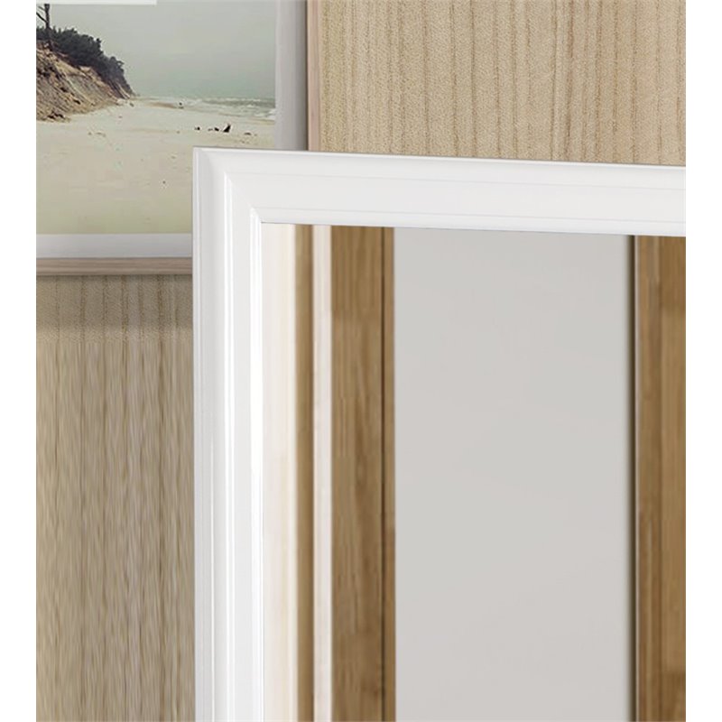 Glory Furniture Louis Phillipe Mirror in White