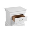 Glory Furniture Louis Phillipe 2 Drawer Nightstand in White