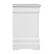 Glory Furniture Louis Phillipe 2 Drawer Nightstand in White