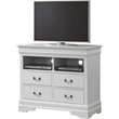 Glory Furniture Louis Phillipe TV Stand in White