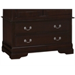 Glory Furniture Louis Phillipe 2 Drawer Armoire in Cappuccino