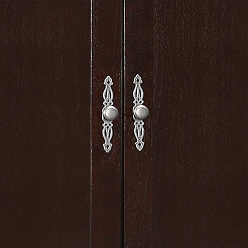 Glory Furniture Louis Phillipe 2 Drawer Armoire in Cappuccino