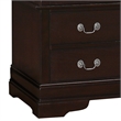 Glory Furniture Louis Phillipe 2 Drawer Armoire in Cappuccino