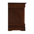 Glory Furniture Louis Phillipe 2 Drawer Nightstand in Cappuccino