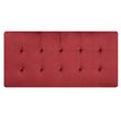 Glory Furniture Derek Velvet Upholstered Ottoman in Cherry