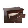 Glory Furniture Louis Phillipe 5-Drawers Bedroom Chest in Cappuccino