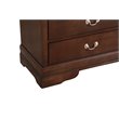 Glory Furniture Louis Phillipe 6 Drawer Dresser in Cappuccino