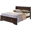 Glory Furniture Louis Phillipe Full Storage Bed in Cappuccino